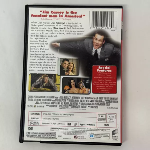 Fun With Dick and Jane DVD Movie Jim Carrey