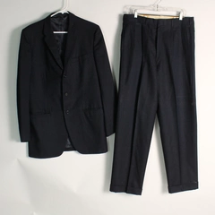Timely Clothes Men's Dark Blue Blazer & Pants Set Size 39 Long - Pre-owned