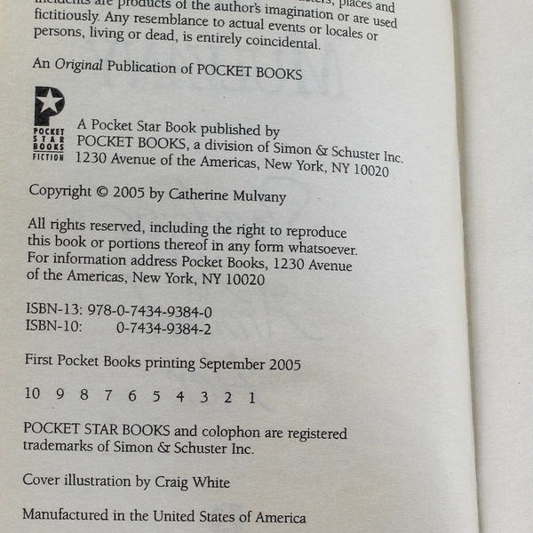 Shadows All Around Her by Catherine Mulvany 2005 Pocket Star Paperback