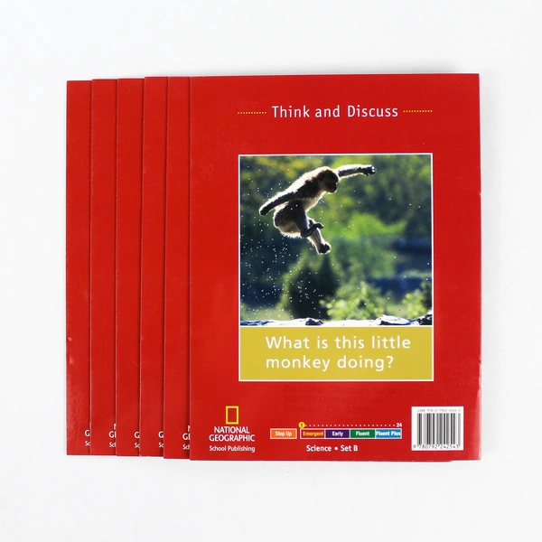 Lot of 6 Little Monkeys by Gustav Blumchen National Geographic 2005 Books