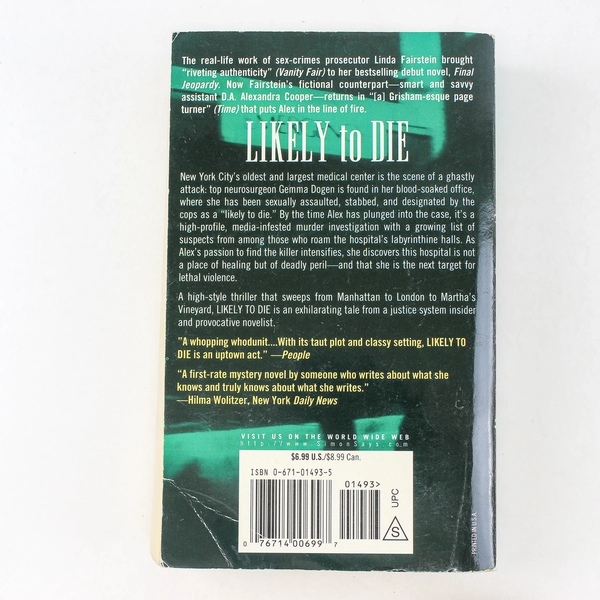 Likely to Die Linda Fairstein 1998 Paperback