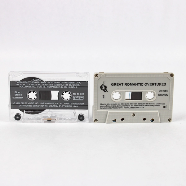 Lot of 2 Cassette Tape Romantic Instrumental Overtures Classical Opera