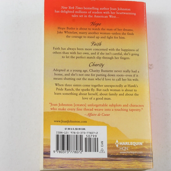 Joan Johnston "Sisters Found" 2013 Harlequin Paperback - Good Condition