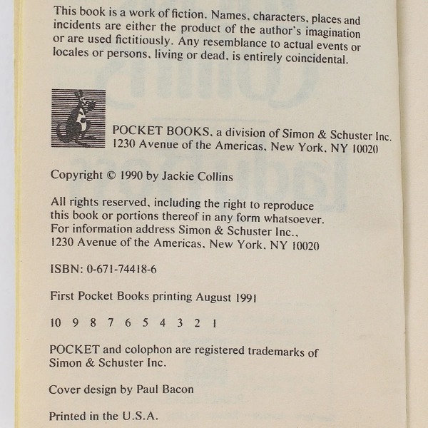 Lady Boss by Jackie Collins 1991 Paperback