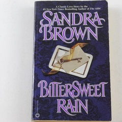 Bittersweet Rain by Sandra Brown 1984 Warner Books Romance Paperback Good