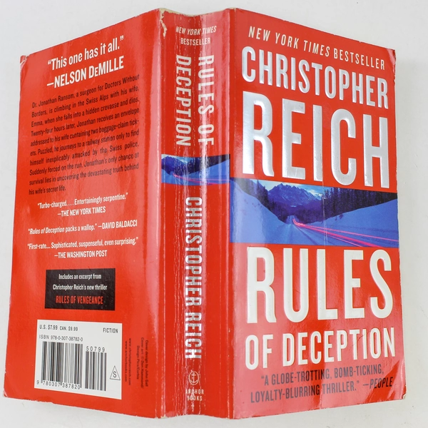Rules of Deception by Christopher Reich 2009 Paperback - Espionage Thriller