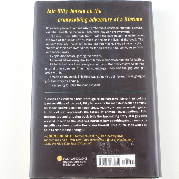 Chase Darkness With Me by Billy Jensen 2019 Hardcover True Crime Book