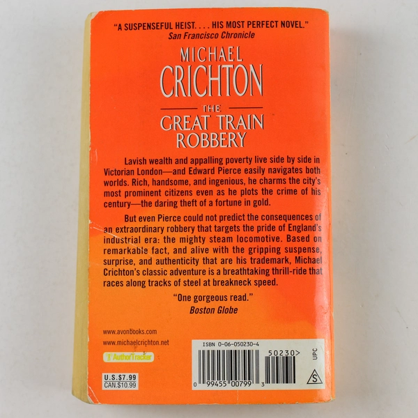 The Great Train Robbery by Michael Crichton 2002 Paperback - Good Condition