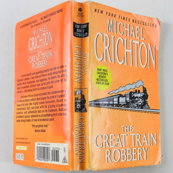 The Great Train Robbery by Michael Crichton 2002 Paperback - Good Condition