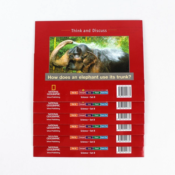 Lot of 6 An Elephant's Trunk by Leroy Taylor National Geographic 2003 Books