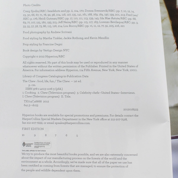 The Chew: Food. Life. Fun. Cookbook by Hyperion Press - 100+ Recipes