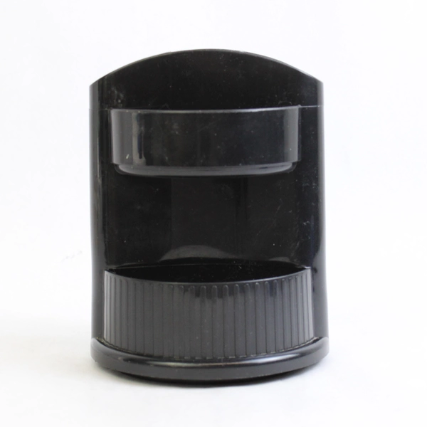 Oxford SDI Rotating Desktop Organizer, Black Plastic Caddy 7" x 5.5"