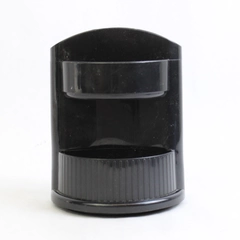 Oxford SDI Rotating Desktop Organizer, Black Plastic Caddy 7" x 5.5"