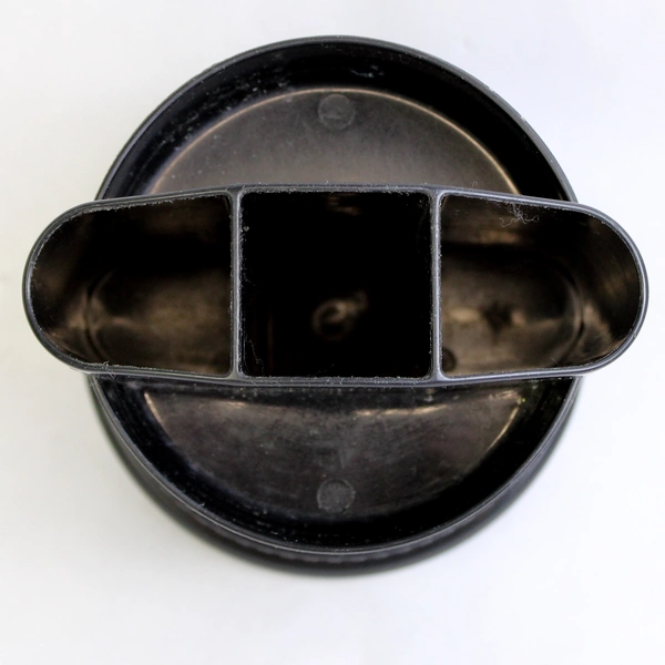 Oxford SDI Rotating Desktop Organizer, Black Plastic Caddy 7" x 5.5"