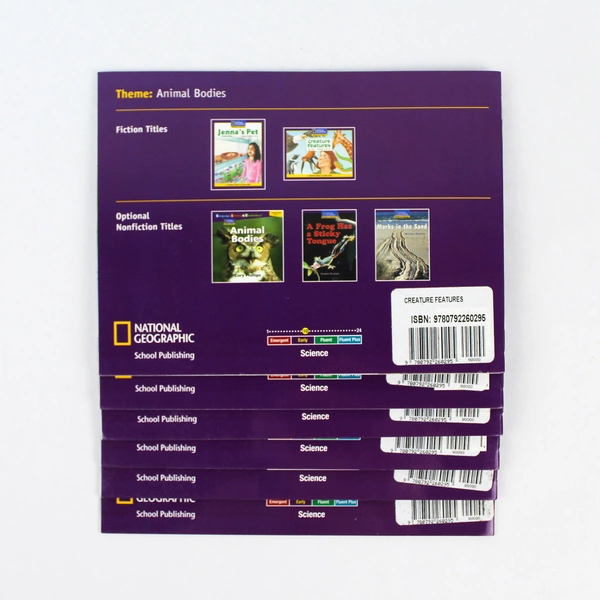 Lot of 6 National Geographic Creature Features by Maria Valdez 2006 PB Books