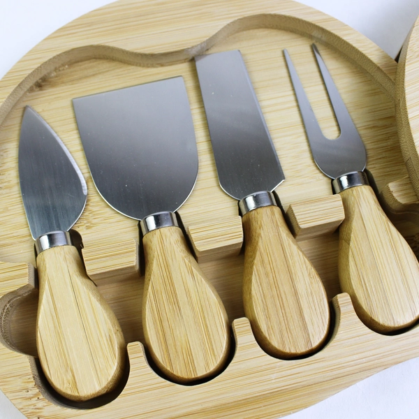 4-Piece Cheese Tools Cutting Board Set For Charcuterie Wealth Enhancement Promo