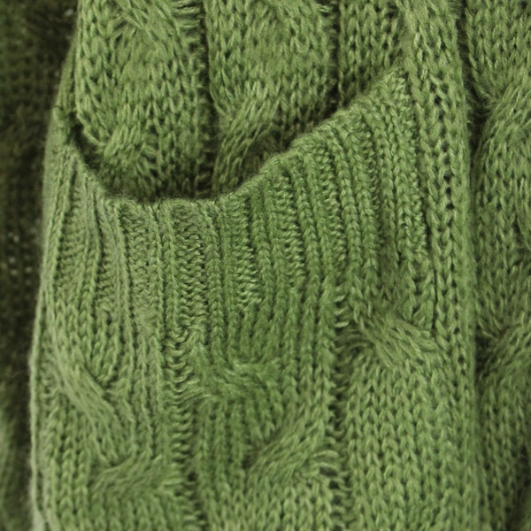 LuLaRoe Green Acrylic Cable Knit Cardigan Sweater Women's Size Small