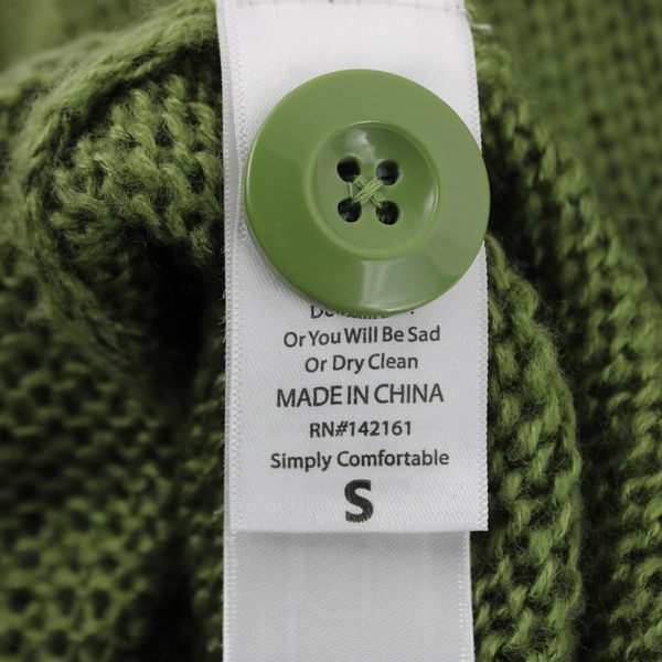 LuLaRoe Green Acrylic Cable Knit Cardigan Sweater Women's Size Small