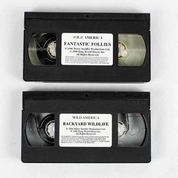 Lot Of 2 Marty Stouffer's Wild America VHS 1996