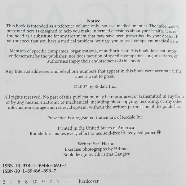 Prevention's The Sugar Solution by Ann Fittante - Hardcover Book, Good Condition