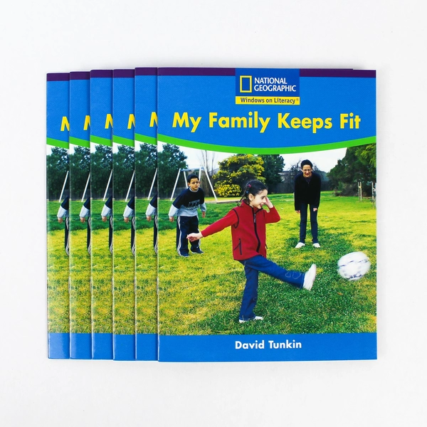 Lot of 6 National Geographic My Family Keeps Fit Books by David Tunkin 2003