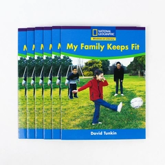Lot of 6 National Geographic My Family Keeps Fit Books by David Tunkin 2003