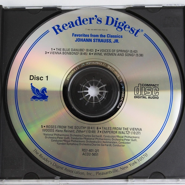 Reader's Digest Favorites from the Classics Johann Strauss Jr Disc 1 & 2