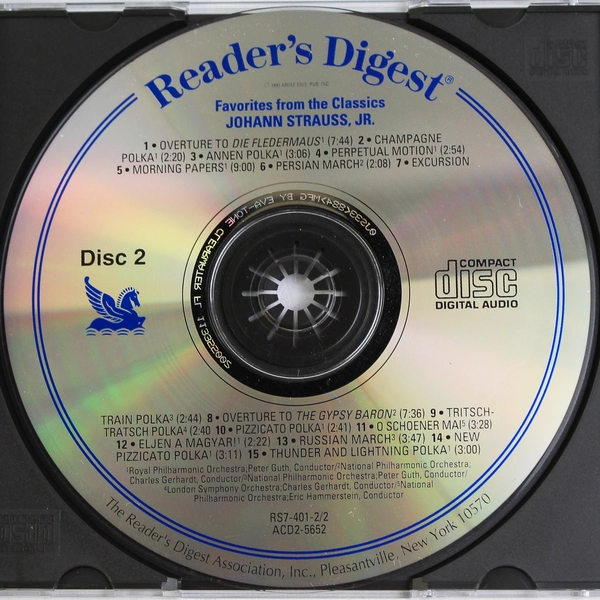 Reader's Digest Favorites from the Classics Johann Strauss Jr Disc 1 & 2