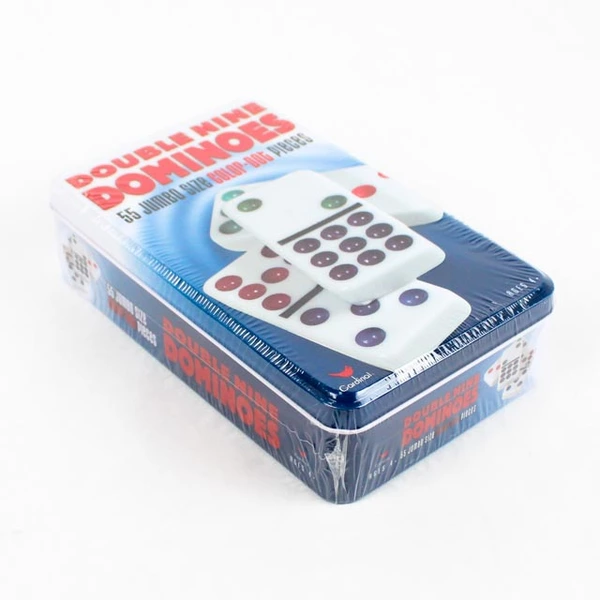 Cardinal Double Nine Dominoes 55 Jumbo Size Color Dot Pieces Sealed