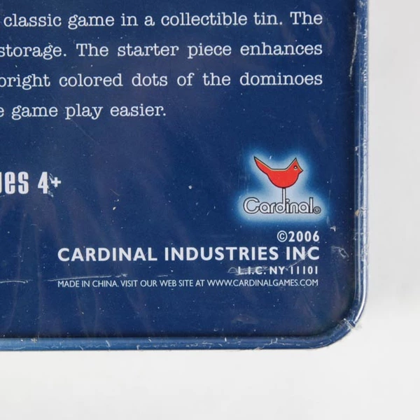 Cardinal Double Nine Dominoes 55 Jumbo Size Color Dot Pieces Sealed