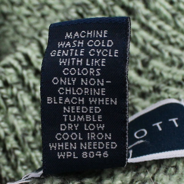 Karen Scott Sage Green Acrylic Blend Cable Knit Sweater Women's Size XL