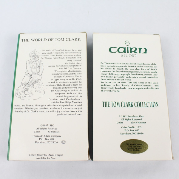 Lot of 2 Tom Clark VHS Tapes with Original Boxes - 1987 & 1992