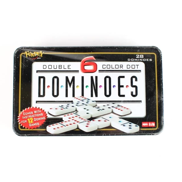 Fundex Games Double Nine Dominoes 55 Color Dot Pieces