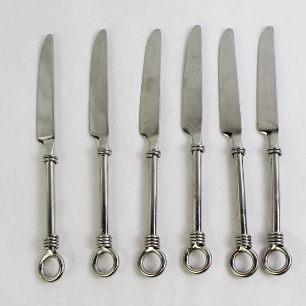 Lot of 6 New French Solid Knives Pier One Imports PII9 8.75" 18/8 Stainless