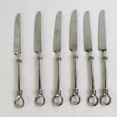 Lot of 6 New French Solid Knives Pier One Imports PII9 8.75" 18/8 Stainless