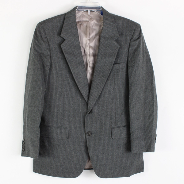 Vintage Frederick & Nelson Gray Pinstriped Suit Jacket and Vest Men's 40R