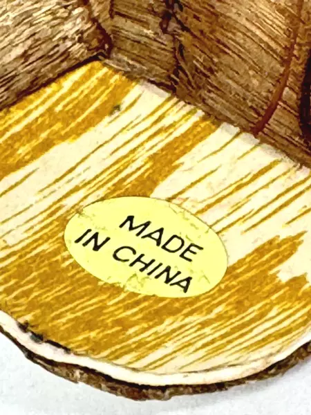 2.75" Brown & White Tree Bark Otter Figurine - Collectible Decor