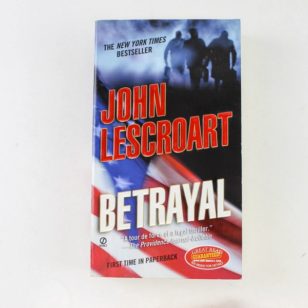 Betrayal by John Lescroart 2009 Paperback - Good Condition, Suspense Thriller