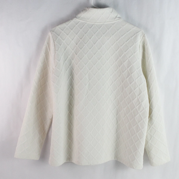 Two Twenty White Long-Sleeved Sweater Women's Large - Pre-owned, Stylish!