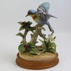 Andrea By Sadak Parula Warbler Porcelain Figurine Facing Right With Stand