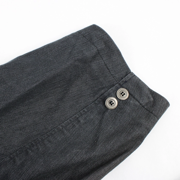 Venezia Charcoal Gray Cotton Blend Denim Blazer Women's Size 26