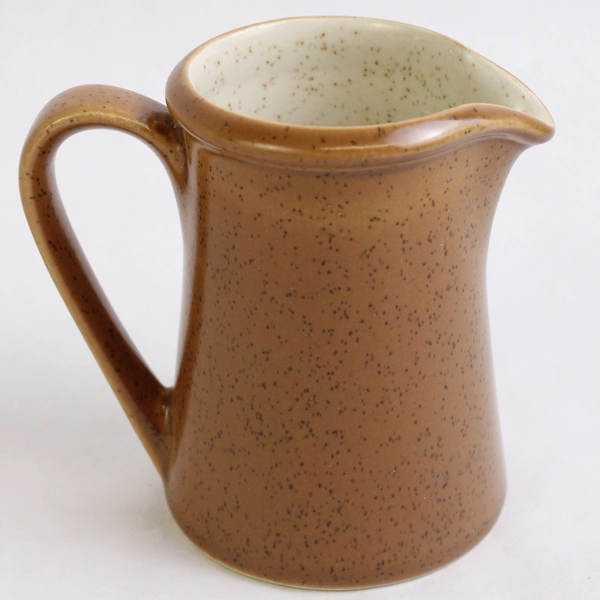 Premiere Durastone Creamer Basil Patterned 4.25" Tall 60-70s