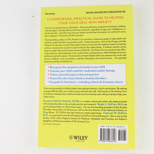 Anxiety Cure for Kids: A Guide for Parents by DuPont Spencer 2003 Paperback
