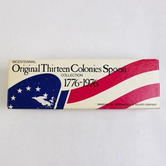 International Silver 13 Colonies Bicentennial Silver Plate Collector Spoon Set