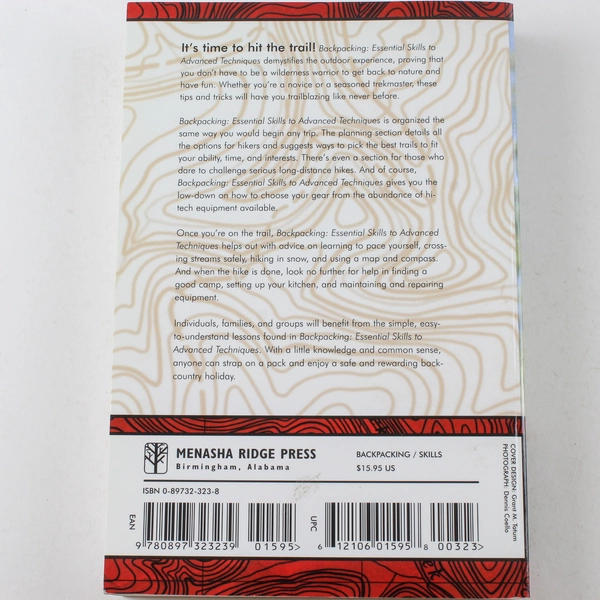 Backpacking: Essential Skills to Advanced Techniques by Victoria Logue 2000 PB