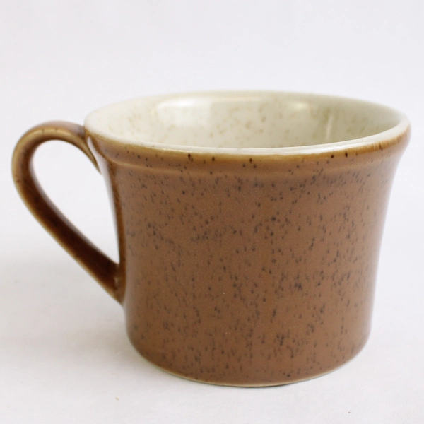 Lot of 8 Premiere Durastone Flat Cup/Mug Basil Patterned 2.5" Tall 60-70s