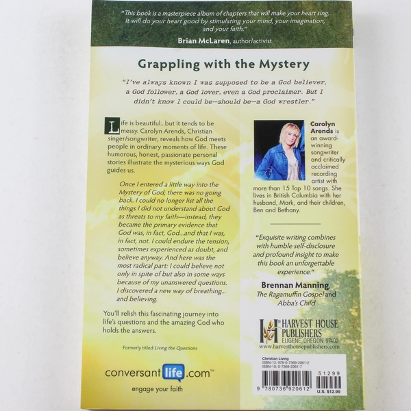 Wrestling With Angels by Carolyn Arends 2008 Paperback Book - Good Condition