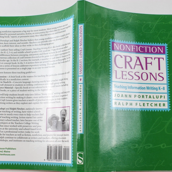 Nonfiction Craft Lessons by Ralph Fletcher & JoAnn Portalupi 2001 Paperback
