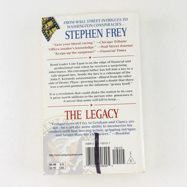 The Legacy by Stephen Frey 1998 Hardcover Book - Good Condition