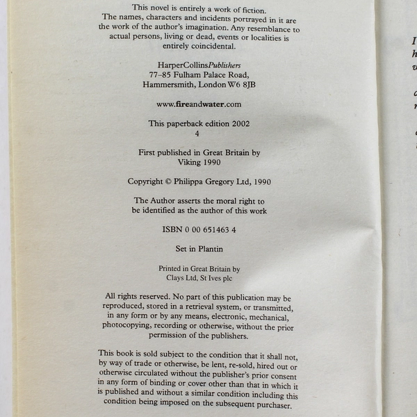 Meridon by Philippa Gregory 1990 HarperCollins Paperback - Good Condition